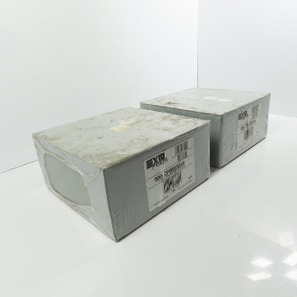 EXM 1100 DF080804N 8" x 8" x 4 Screw Cover Electrical Junction Box Lot Of 2 NEW