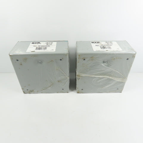 EXM 1100 DF080804N 8" x 8" x 4 Screw Cover Electrical Junction Box Lot Of 2 NEW