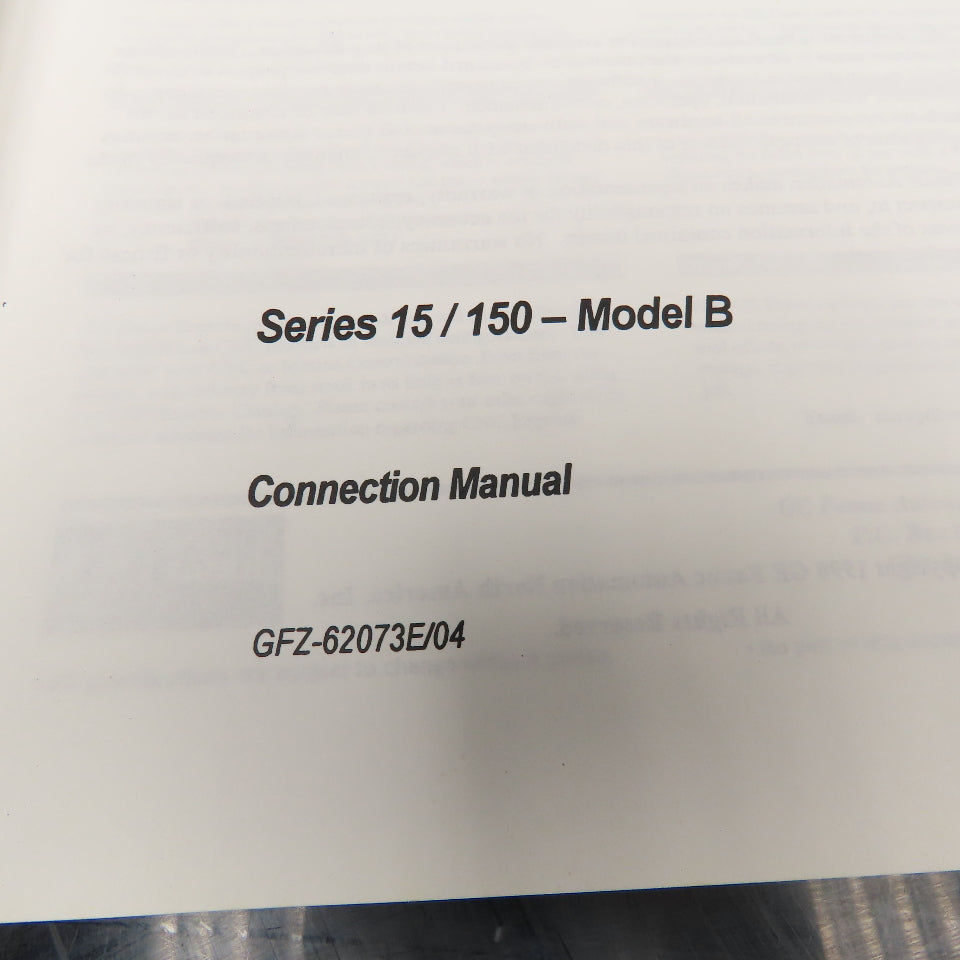 GE Fanuc GFZ-62073E/04 Series 15/150 Model B Connection Manual
