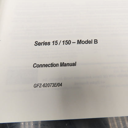 GE Fanuc GFZ-62073E/04 Series 15/150 Model B Connection Manual