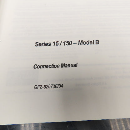 GE Fanuc GFZ-62073E/04 Series 15/150 Model B Connection Manual