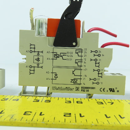 Weidmuller 8536691001 PXZ 35 Relay & Socket Assembly Lot Of 3