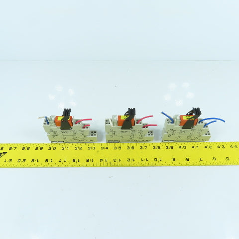 Weidmuller 8536691001 PXZ 35 Relay & Socket Assembly Lot Of 3