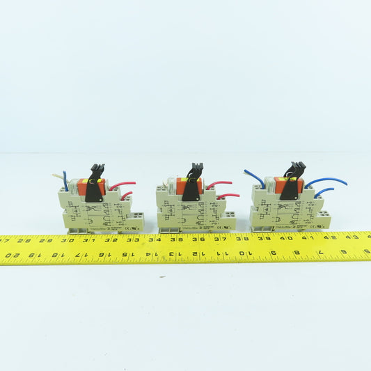 Weidmuller 8536691001 PXZ 35 Relay & Socket Assembly Lot Of 3