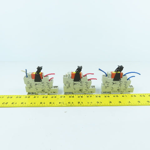 Weidmuller 8536691001 PXZ 35 Relay & Socket Assembly Lot Of 3