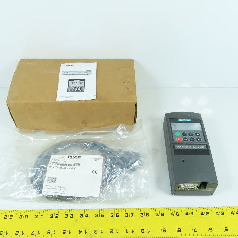 Siemens 6SE6400-0BP00-0AA0 Operator Panel W/6SE6401-1DF00-0AA0 Mount & Cable NEW