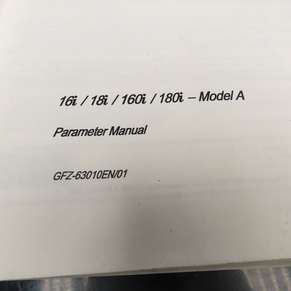 GE Fanuc GFZ-63010EN/01 16i/18i/160i/180i-Model A Parameter Manual