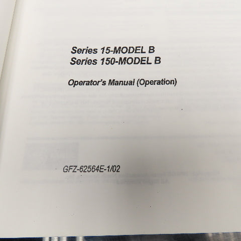 GE Fanuc GFZ-62564E-1/02 Series 15-Model B Series 150-Model B Operator Manual