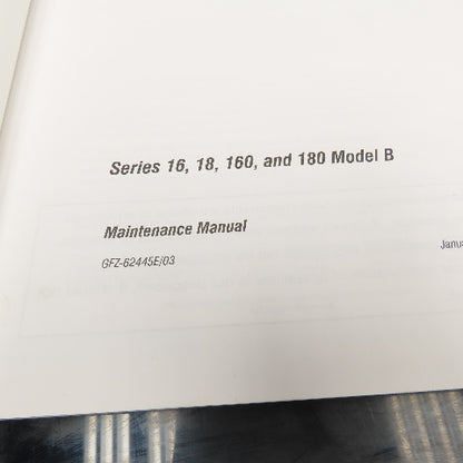 GE Fanuc GFZ-62445E/03 Series 16,18,160 And 180-Model B Maintenance Manual