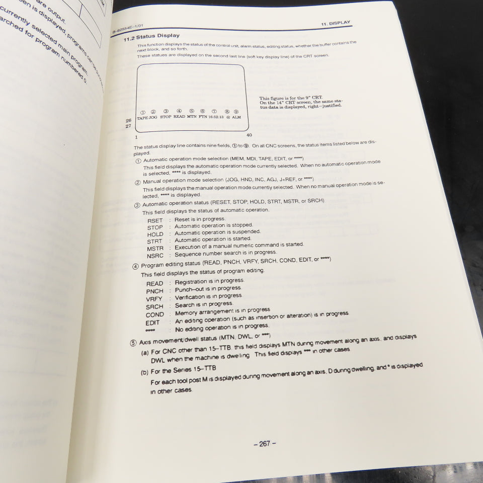 GE Fanuc GFZ-62554E-1/01 Series 15-Model B For Late Operation Manual