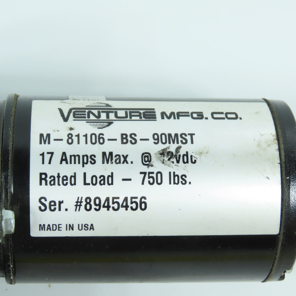 Venture M-81106-BS-90MST Actuator Slide-Out Motor 12VDC 17A 750LBS