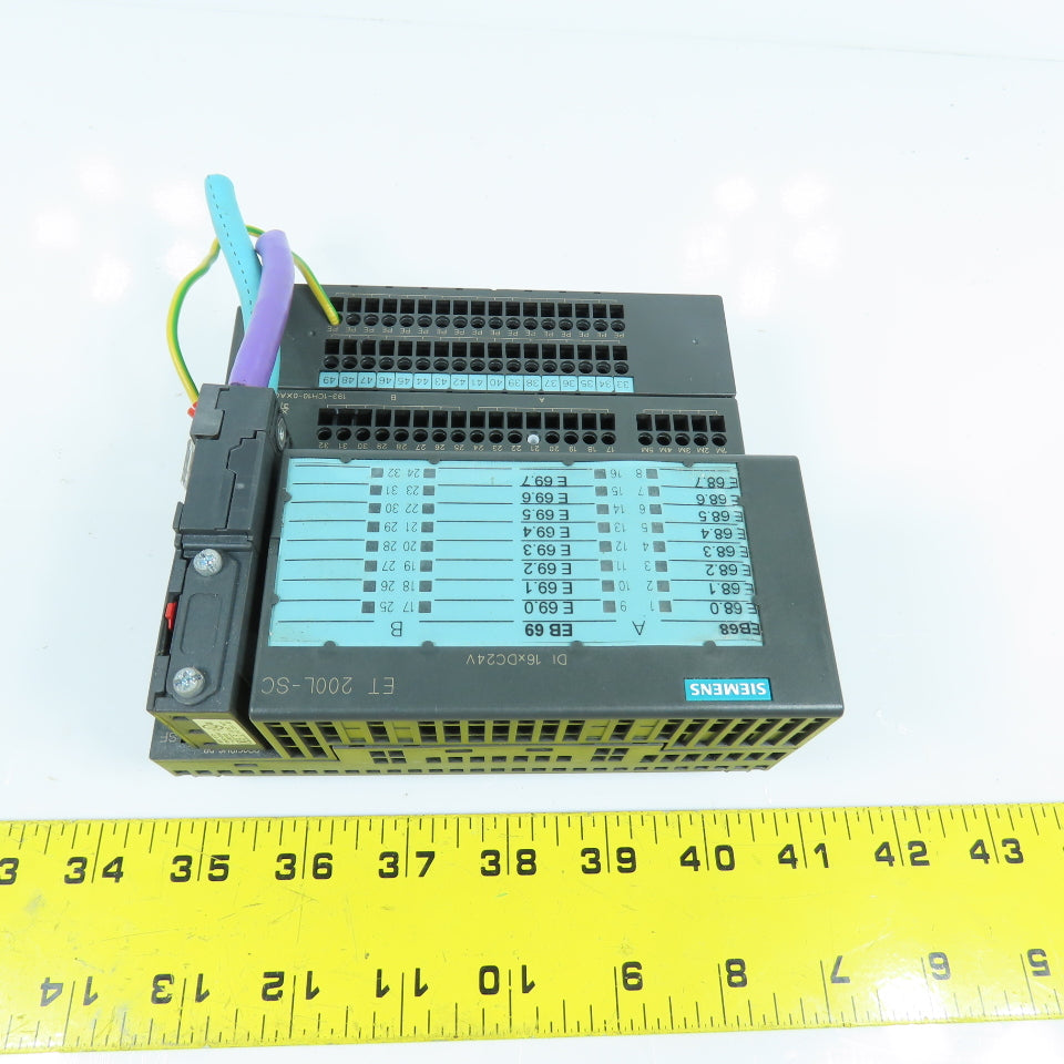 Siemens 131-1BH12-0XB0 ET 200L-SC Digital Input Module W/ 6ES7 193-1FH60-0XA0