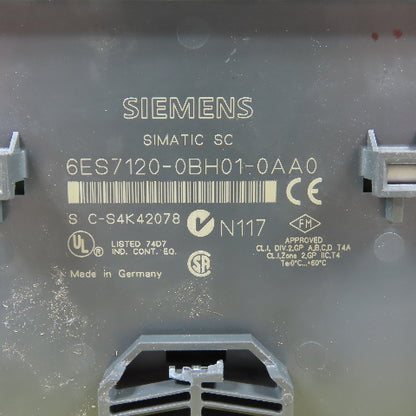 Siemens 6ES7120-0BH01-0AA0 Simatic SC Spring Terminal Block W/6ES7120-2BH00-0AA0