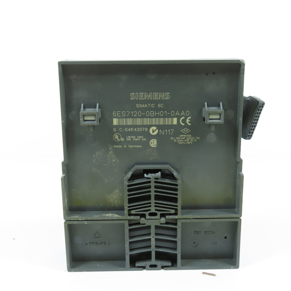 Siemens 6ES7120-0BH01-0AA0 Simatic SC Spring Terminal Block W/6ES7120-2BH00-0AA0