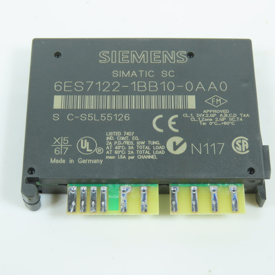 Siemens 6ES7122-1BB10-0AA0 Simatic SC Electronic Submodule (Clean Condition)