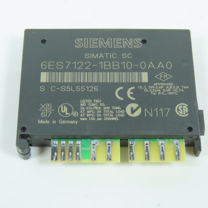 Siemens 6ES7122-1BB10-0AA0 Simatic SC Electronic Submodule (Clean Condition)