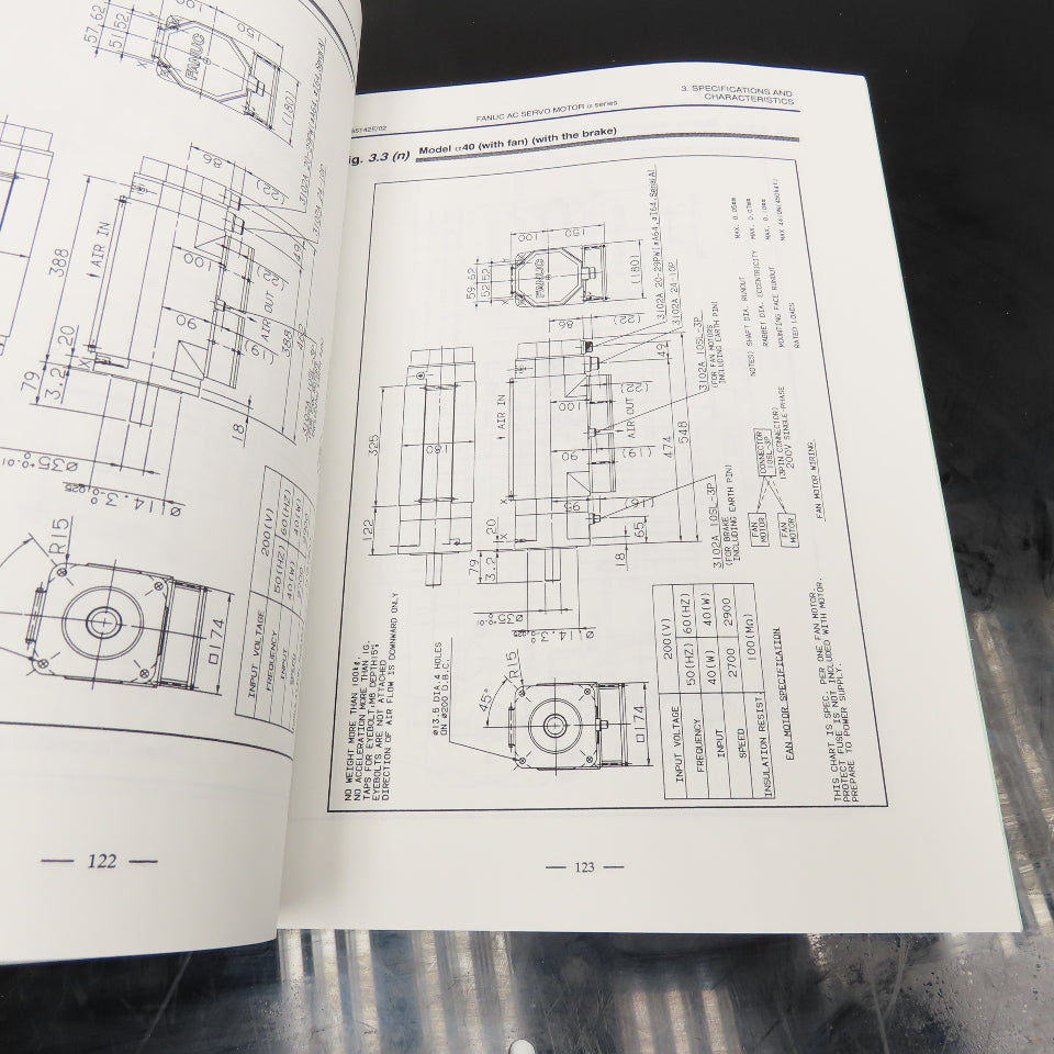 GE Fanuc GFZ-65142E/02 Alpha a Series Servo Motor Description Manual