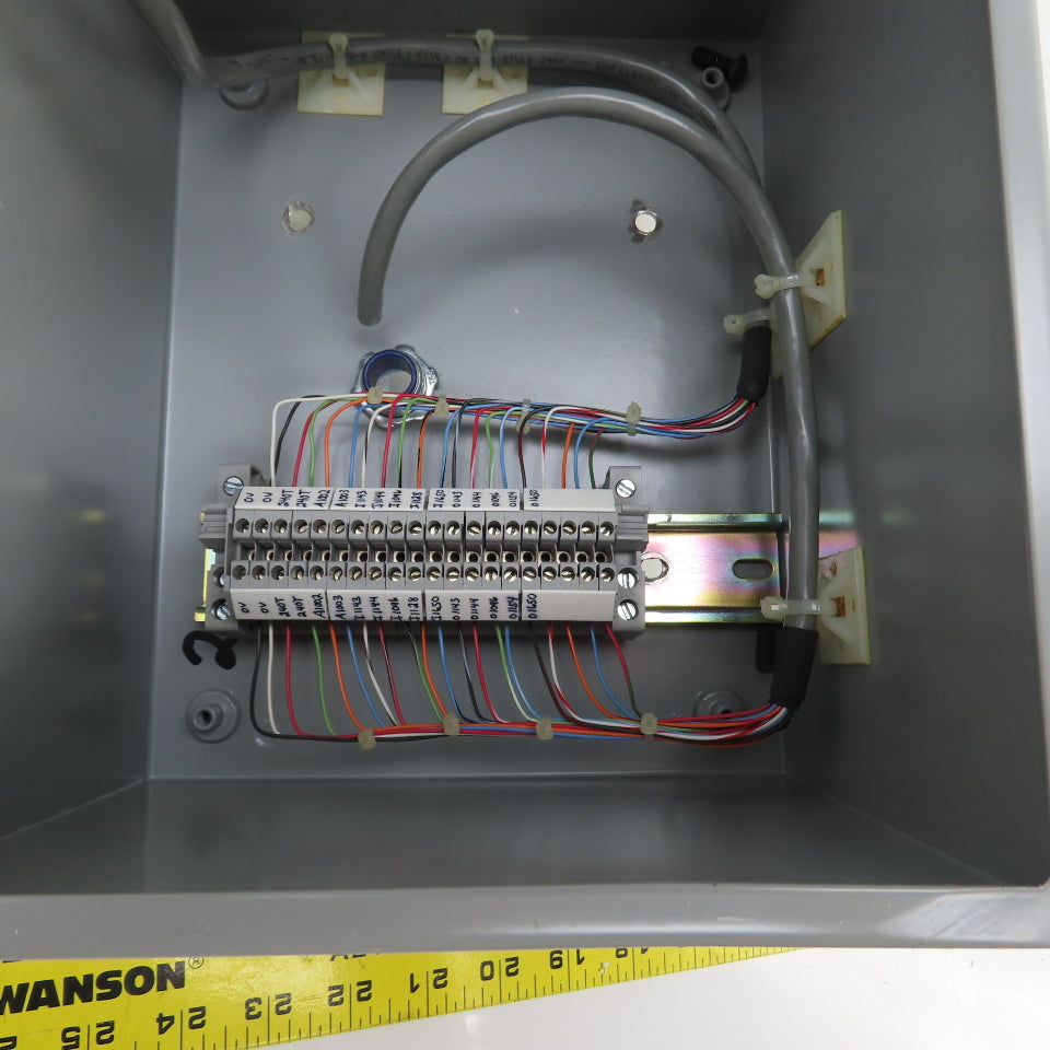 Hoffman A-10086CH 10 x 8 x 6" Electrical Enclosure (No Backplate) 5 Push Buttons
