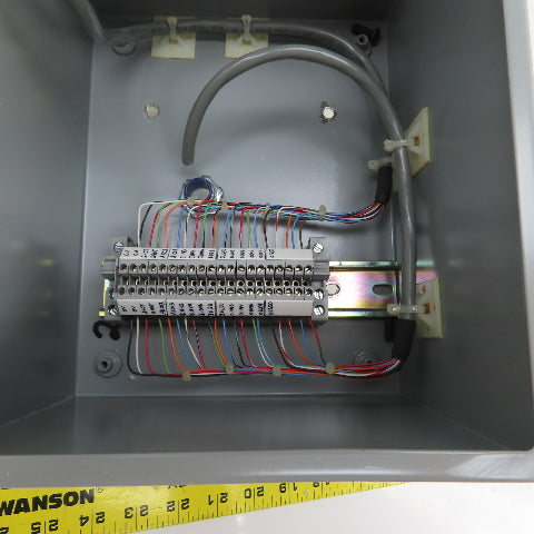 Hoffman A-10086CH 10 x 8 x 6" Electrical Enclosure (No Backplate) 5 Push Buttons