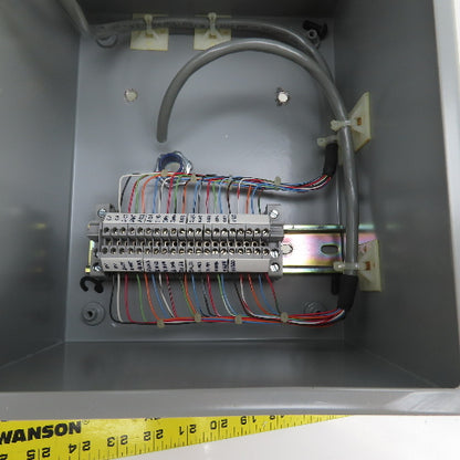 Hoffman A-10086CH 10 x 8 x 6" Electrical Enclosure (No Backplate) 5 Push Buttons
