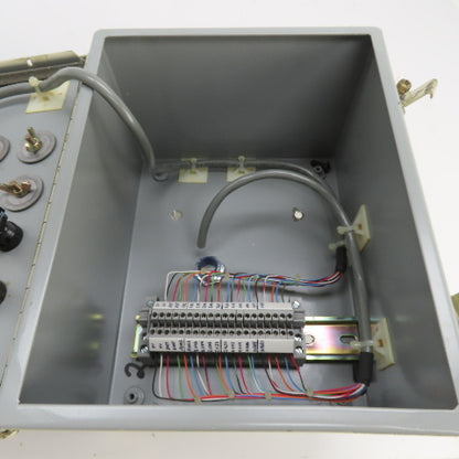Hoffman A-10086CH 10 x 8 x 6" Electrical Enclosure (No Backplate) 5 Push Buttons