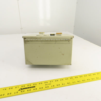 Hoffman A-10086CH 10 x 8 x 6" Electrical Enclosure (No Backplate) 5 Push Buttons