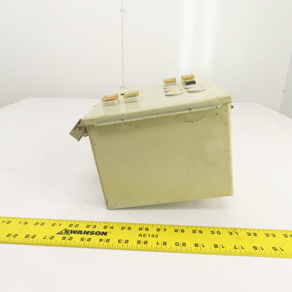 Hoffman A-10086CH 10 x 8 x 6" Electrical Enclosure (No Backplate) 5 Push Buttons