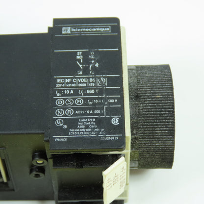 Telemecanique CA2 DN31 10A Contactor 220v Coil W/ LA3 DR4 Time Delay Relay