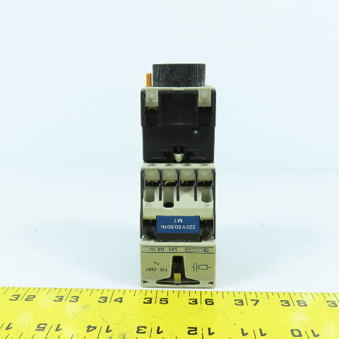 Telemecanique CA2 DN31 10A Contactor 220v Coil W/ LA3 DR4 Time Delay Relay