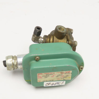 Asco WP8342C1 Solenoid Valve 120VAC 1/4" NPT 100PSI 20W Oil Water Inert Gas