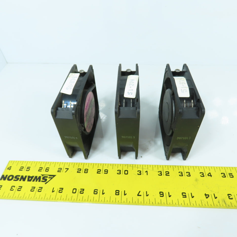 NMB 3610PS-22T-B30 220VAC Cooling Fan Single Phase 3-5/8" x 3-5/8" Lot Of 3