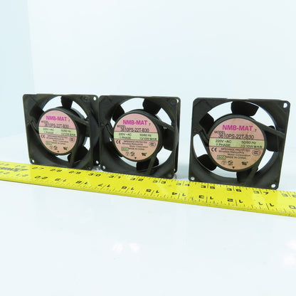 NMB 3610PS-22T-B30 220VAC Cooling Fan Single Phase 3-5/8" x 3-5/8" Lot Of 3