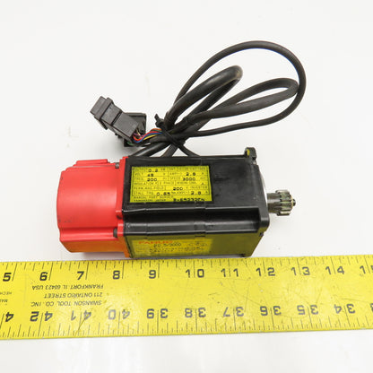 Fanuc A06B-0113-B175 0.2kW 200Hz 3000RPM 2.8A 48VDC Servo Motor