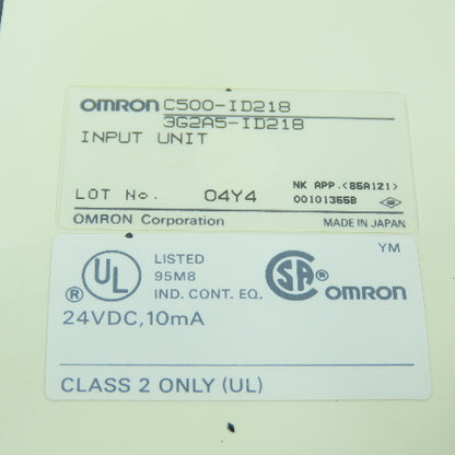 Omron C500-ID218 3G2A5-ID218 Input Unit 24VDC Lot Of 5
