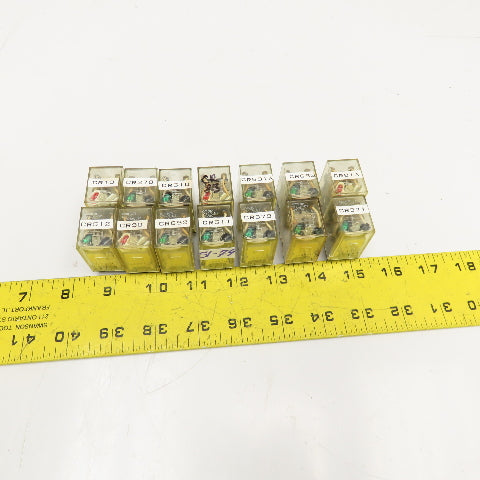Omron MY2N-D2 110/120VAC Control Relay Lot Of 14
