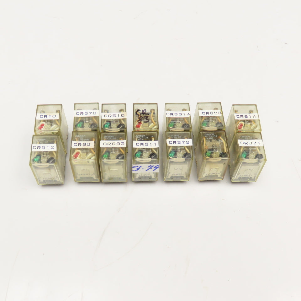 Omron MY2N-D2 110/120VAC Control Relay Lot Of 14