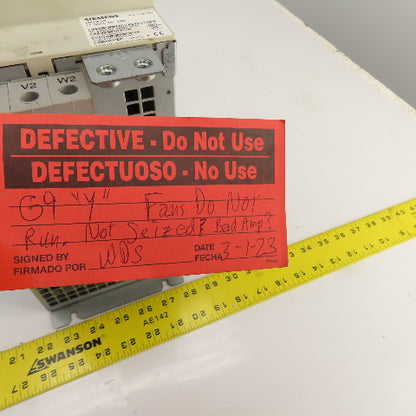 Siemens 6SN1123-1AA00-0EA1 Simodrive LT Modul INT 160A Power Supply Parts/Repair
