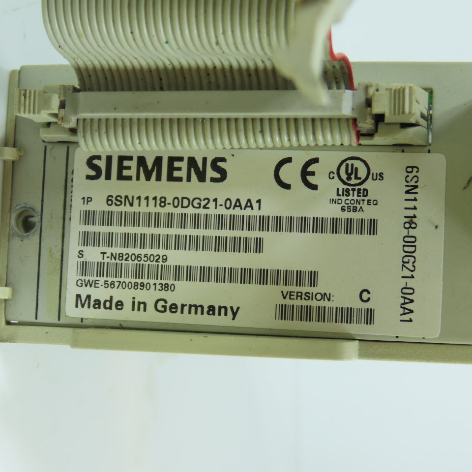 Siemens 6SN1118-0DG21-0AA1 Ver. C Simodrive 611 X Axis Performance Control Board