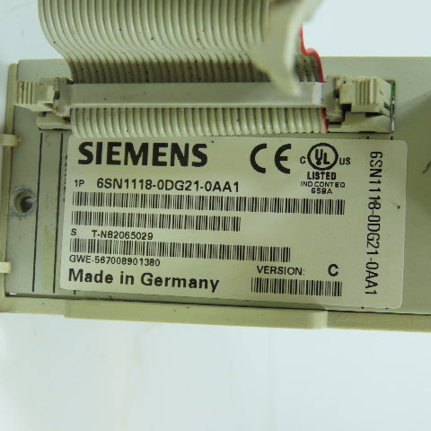 Siemens 6SN1118-0DG21-0AA1 Ver. C Simodrive 611 X Axis Performance Control Board