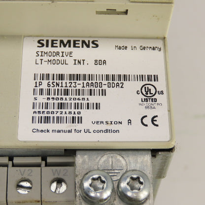 Siemens 6SN1123-1AA00-0DA2 Version A Simodrive LT-Modul INT 80A