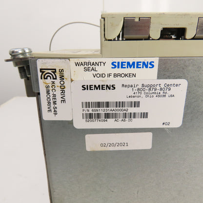 Siemens 6SN1123-1AA00-0DA2 Version A Simodrive LT-Modul INT 80A