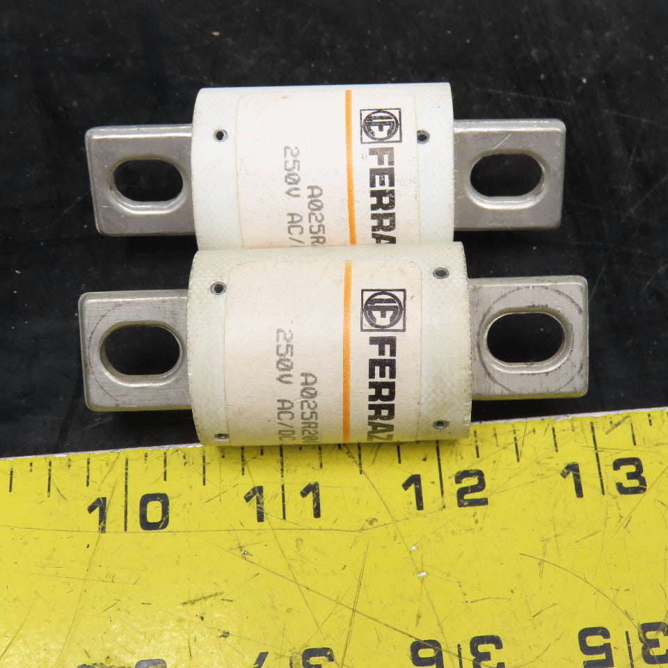 Ferraz A025R200 250V AC/DC 200A Fuse Lot Of 2