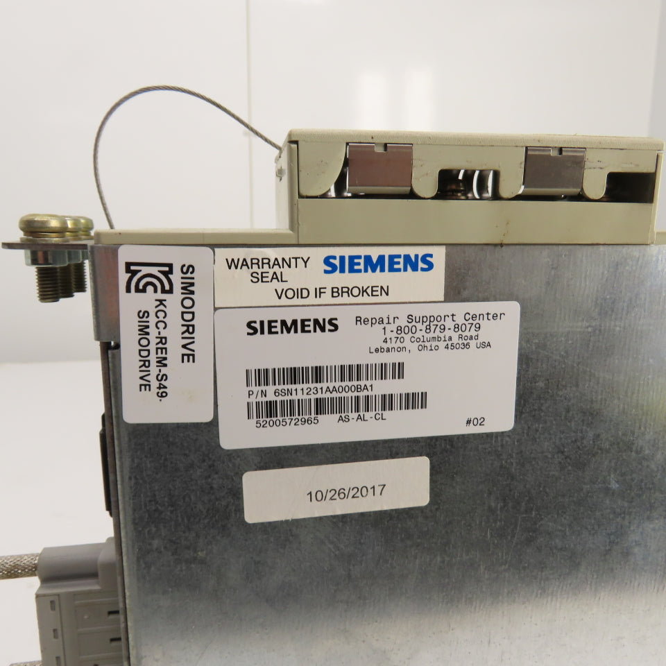 Siemens 6SN1123-1AA00-0BA1 Version A Simodrive LT-Modul 25A