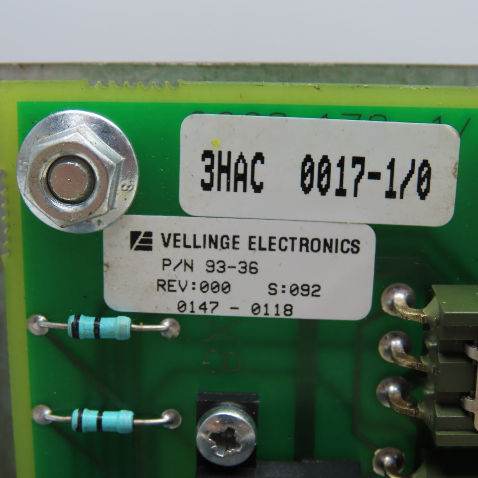 Vellinge 93-36 3HAC 0017-1/0 Circuit Board