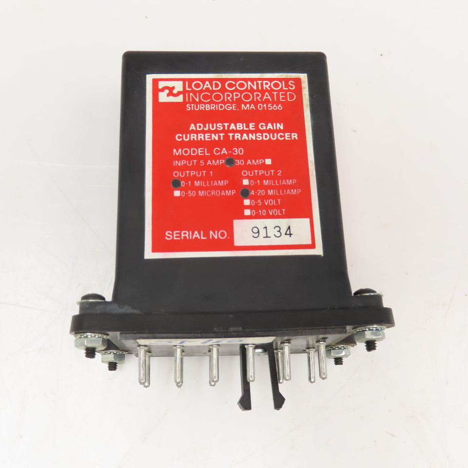 Load Controls Inc. Model CA-30 5 Amp Adjustable Gain Current Controller