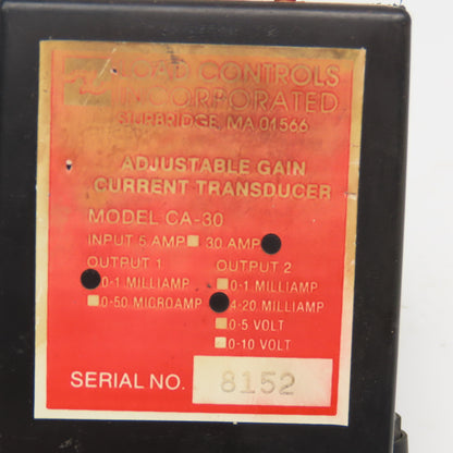 Load Controls Inc. Model CA-30 30 Amp Adjustable Gain Current Controller