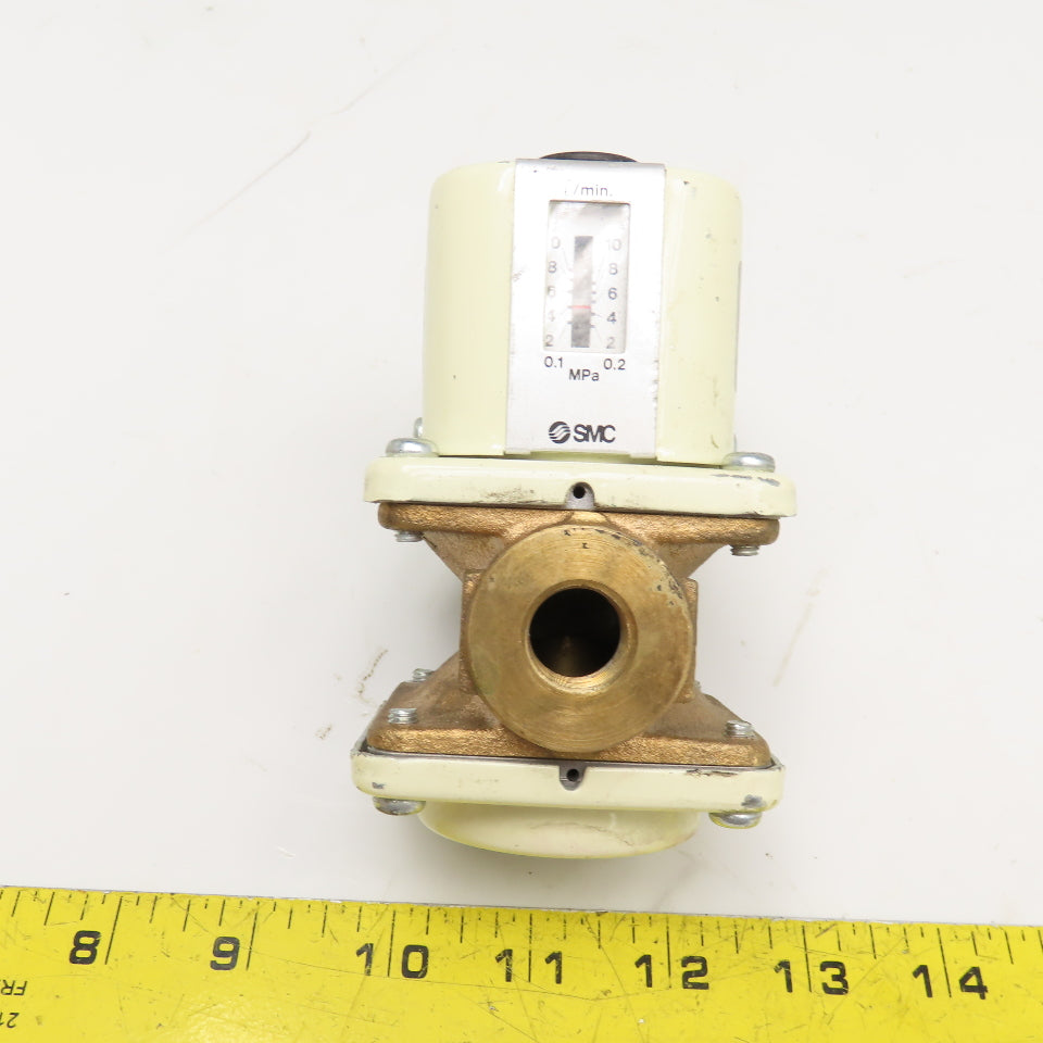 SMC 1FW510-03-10 3/8" Port 20L/min 120/250VAC Diaphragm Style Flow Switch