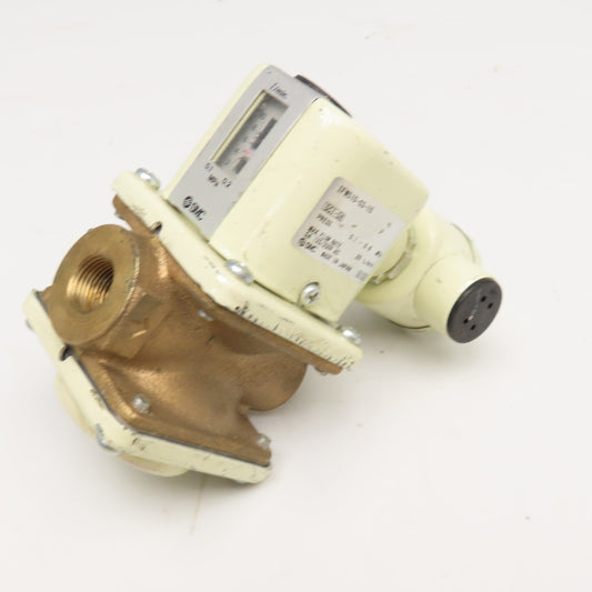 SMC 1FW510-03-10 3/8" Port 20L/min 120/250VAC Diaphragm Style Flow Switch