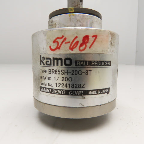 Kamo Seiko BR65SH-20G-8T 1/20G Ratio Ball Reducer 12mm & 3/8" Shaft
