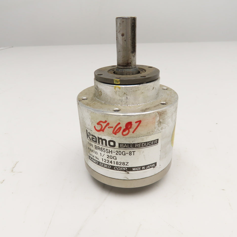 Kamo Seiko BR65SH-20G-8T 1/20G Ratio Ball Reducer 12mm & 3/8" Shaft